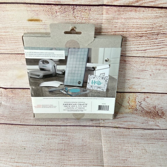 We R Memory Keepers Letterpress Plate "Finders Keepers" New WRMK - Picture 2 of 2